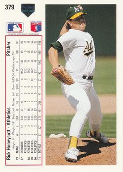 Rick Honeycutt  baseball card collectible - Main Image 2