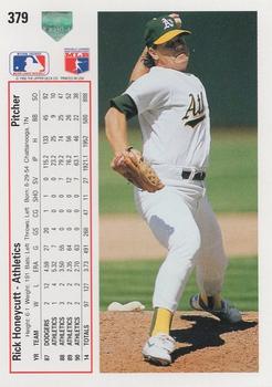 Rick Honeycutt  baseball card collectible - Main Image 2