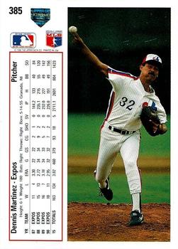 Dennis Martinez  baseball card collectible - Main Image 2
