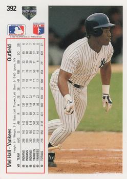 Mel Hall  baseball card collectible - Main Image 2