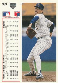 Mark Knudson  baseball card collectible - Main Image 2