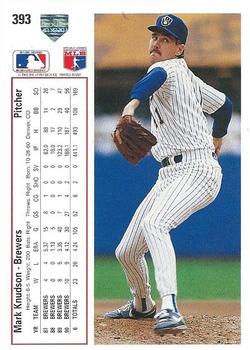 Mark Knudson  baseball card collectible - Main Image 2