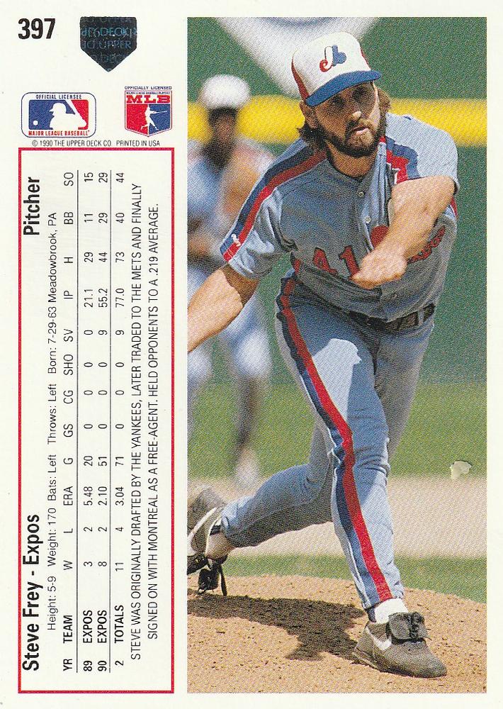 Steve Frey  baseball card collectible - Main Image 2