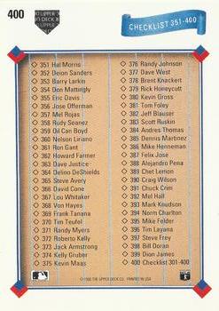 Checklist: 301-400  baseball card collectible - Main Image 2