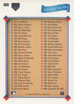 Checklist: 301-400  baseball card collectible - Main Image 2