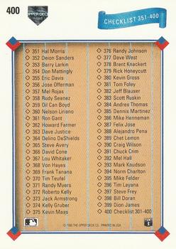 Checklist: 301-400  baseball card collectible - Main Image 2