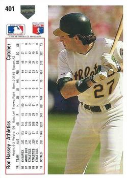 Ron Hassey  baseball card collectible - Main Image 2