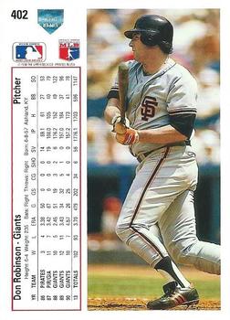 Don Robinson  baseball card collectible - Main Image 2