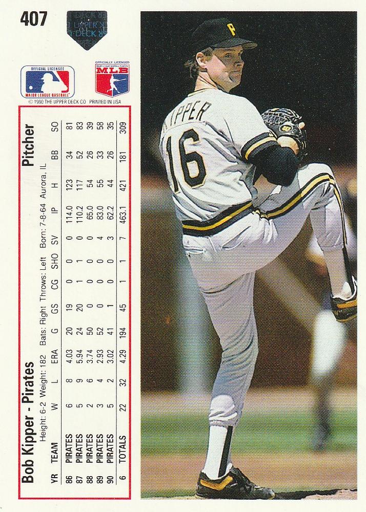 Bob Kipper  baseball card collectible - Main Image 2