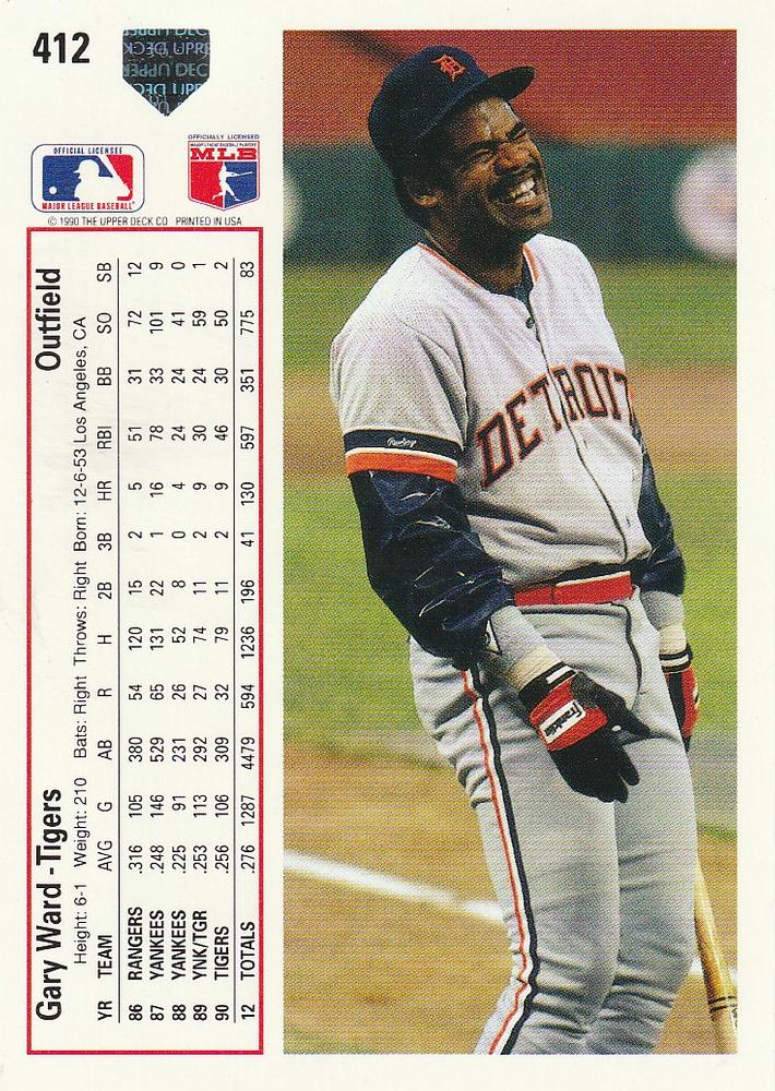 Gary Ward  baseball card collectible - Main Image 2