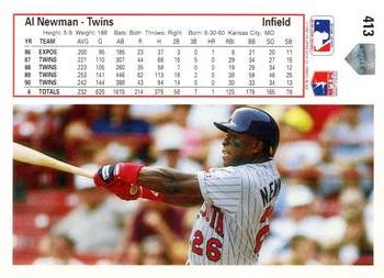 Al Newman  baseball card collectible - Main Image 2