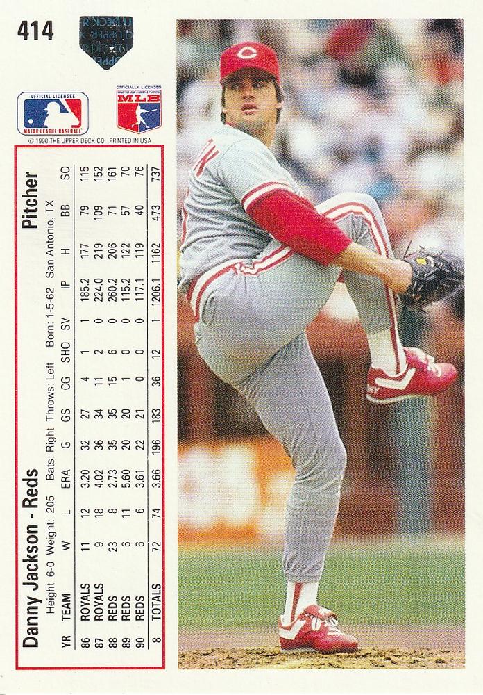 Danny Jackson  baseball card collectible - Main Image 2