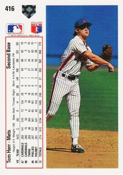 Tom Herr  baseball card collectible - Main Image 2