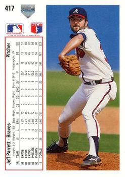Jeff Parrett  baseball card collectible - Main Image 2