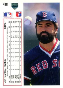 Jeff Reardon  baseball card collectible - Main Image 2