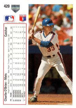 Charlie O’Brien  baseball card collectible - Main Image 2