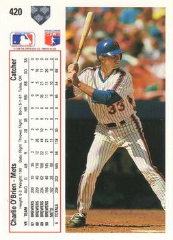 Charlie O’Brien  baseball card collectible - Main Image 2