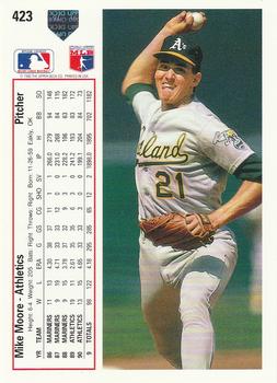 Mike Moore  baseball card collectible - Main Image 2