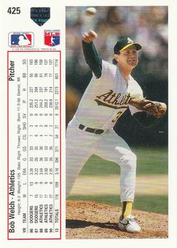 Bob Welch  baseball card collectible - Main Image 2