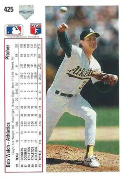 Bob Welch  baseball card collectible - Main Image 2