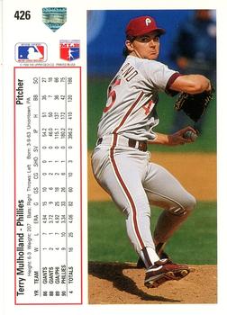 Terry Mulholland  baseball card collectible - Main Image 2