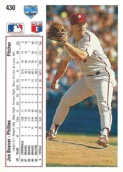 Joe Boever  baseball card collectible - Main Image 2