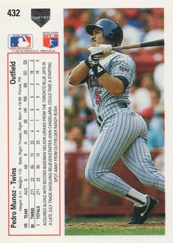 Pedro Munoz  baseball card collectible - Main Image 2