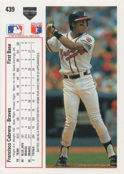 Francisco Cabrera  baseball card collectible - Main Image 2