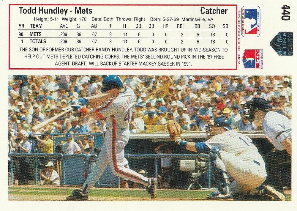 Todd Hundley  baseball card collectible - Main Image 2