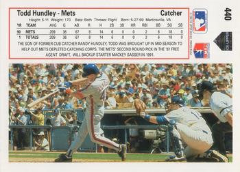 Todd Hundley  baseball card collectible - Main Image 2