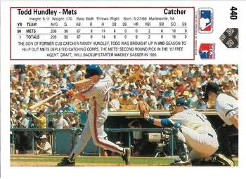 Todd Hundley  baseball card collectible - Main Image 2