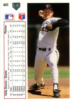 Kelly Downs  baseball card collectible - Main Image 2