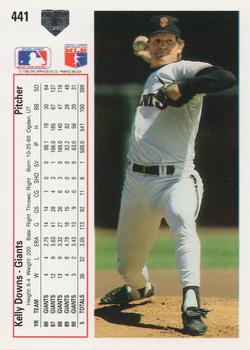 Kelly Downs  baseball card collectible - Main Image 2