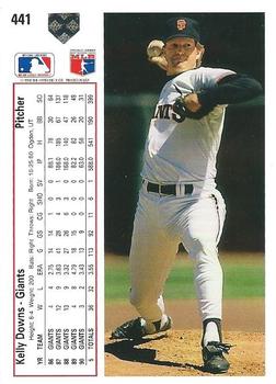 Kelly Downs  baseball card collectible - Main Image 2