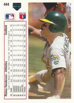 Rickey Henderson  baseball card collectible - Main Image 2