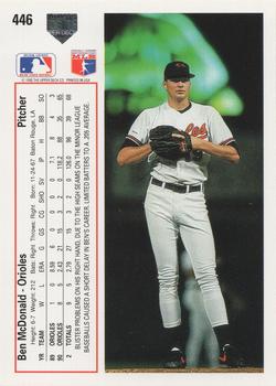 Ben McDonald  baseball card collectible - Main Image 2