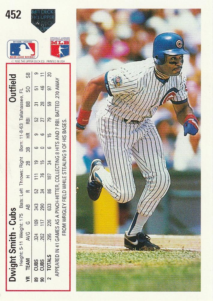 Dwight Smith  baseball card collectible - Main Image 2