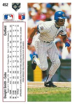 Dwight Smith  baseball card collectible - Main Image 2