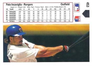 Pete Incaviglia  baseball card collectible - Main Image 2