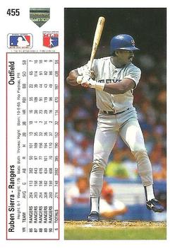 Ruben Sierra  baseball card collectible - Main Image 2