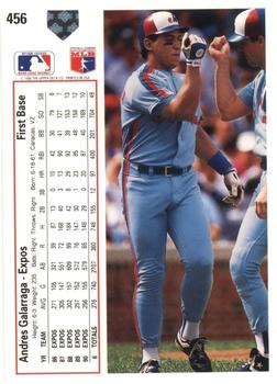 Andres Galarraga  baseball card collectible - Main Image 2