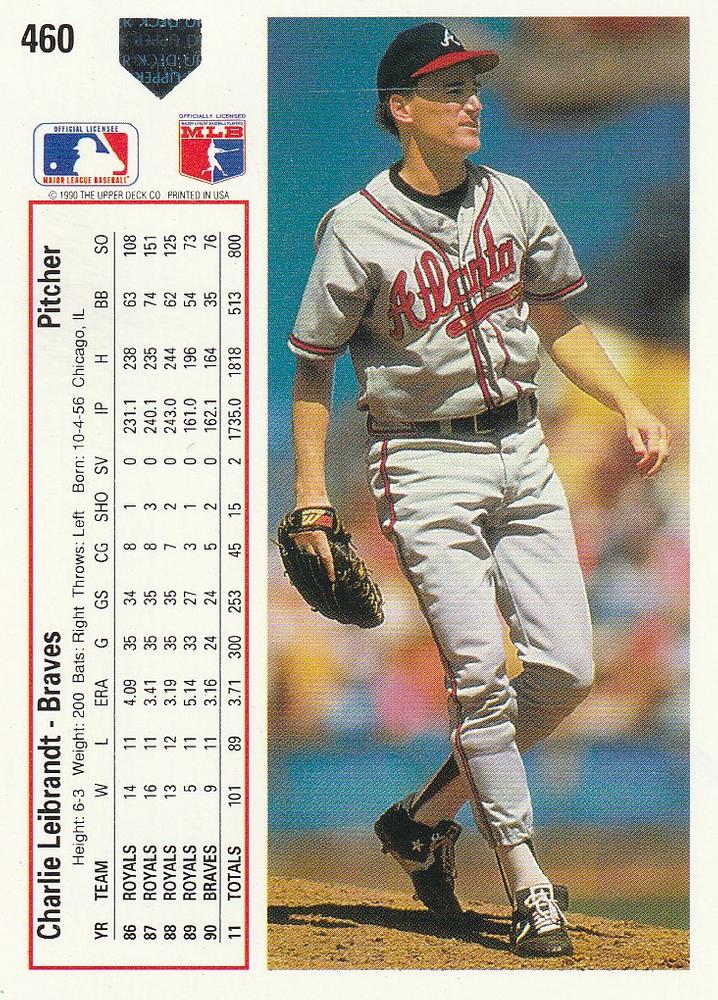 Charlie Leibrandt  baseball card collectible - Main Image 2