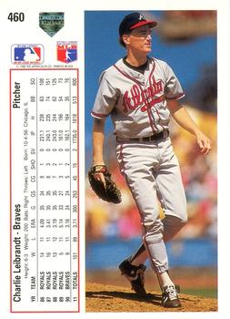 Charlie Leibrandt  baseball card collectible - Main Image 2