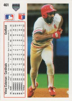 Vince Coleman  baseball card collectible - Main Image 2