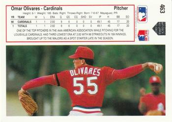 Omar Olivares  baseball card collectible - Main Image 2