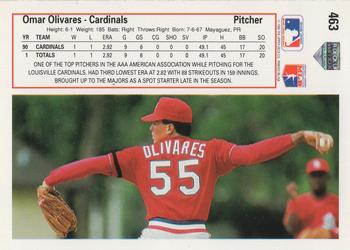 Omar Olivares  baseball card collectible - Main Image 2