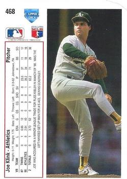 Joe Klink  baseball card collectible - Main Image 2