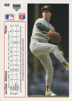 Joe Klink  baseball card collectible - Main Image 2