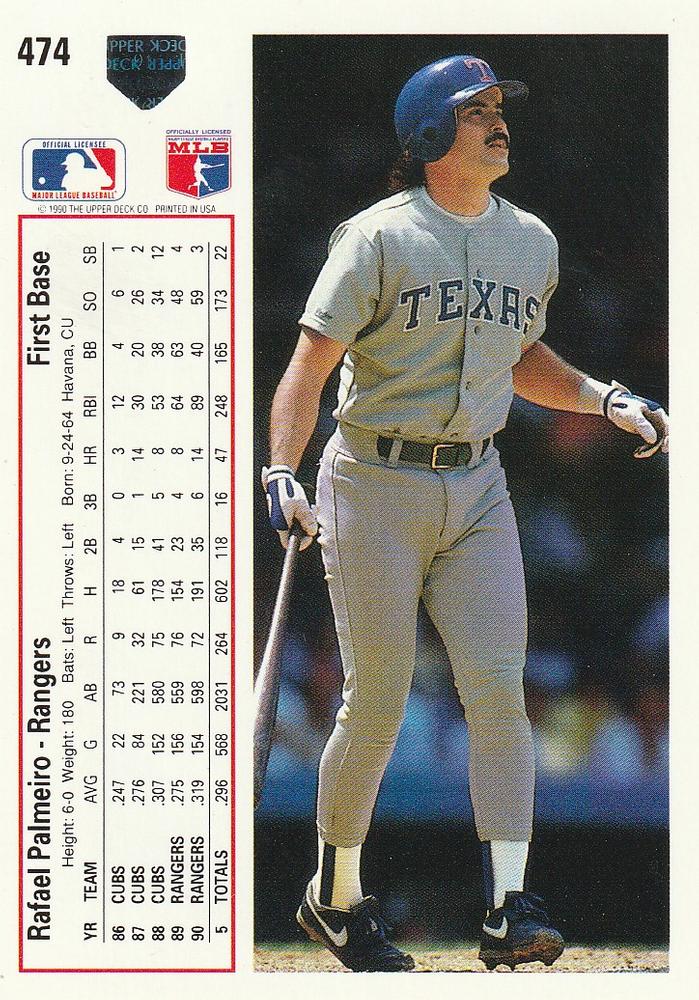 Rafael Palmeiro  baseball card collectible - Main Image 2