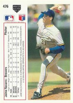 Jaime Navarro  baseball card collectible - Main Image 2